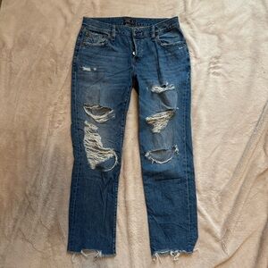 Abercrombie & Fitch Women's Distressed Boyfriend Jeans